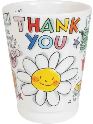 Blond Amsterdam xl mok aardewerk thank you 10x12.5cm multi  - afbeelding 3