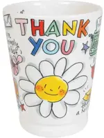 Blond Amsterdam xl mok aardewerk thank you 10x12.5cm multi  - afbeelding 3