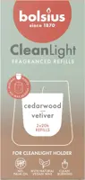 Bolsius cleanlight navulling cedarwood & vetiver 2 stuks - afbeelding 1