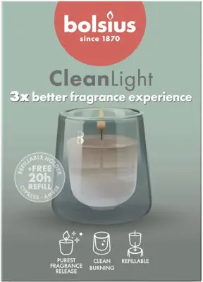 Bolsius cleanlight startersset cypress & amber - afbeelding 1