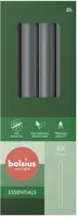Bolsius dinerkaars essentials 2x23cm stormy grey 8 stuks