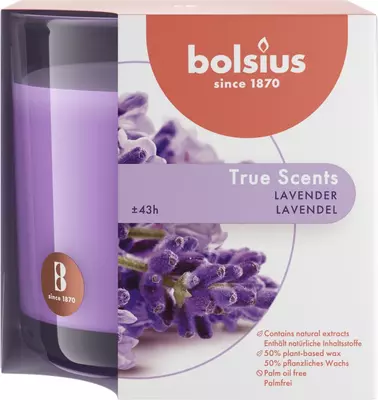 Bolsius geurglas groot true scents lavender