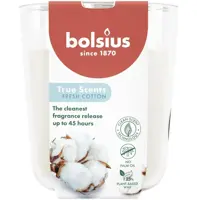 Bolsius geurglas large true scents fresh cotton