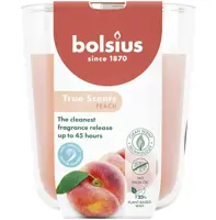 Bolsius geurglas large true scents peach