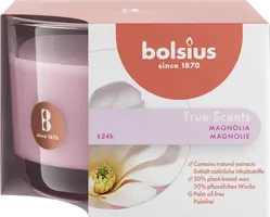 Bolsius geurglas medium true scents magnolia - afbeelding 1