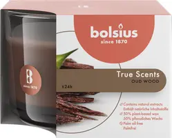 Bolsius geurglas medium true scents oud wood kopen?