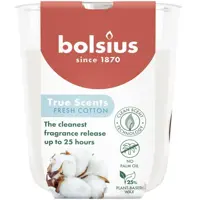 Bolsius geurglas small true scents fresh cotton