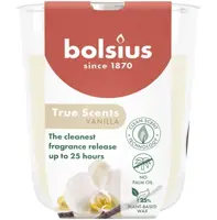 Bolsius geurglas small true scents vanilla
