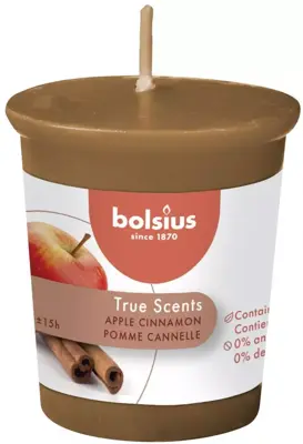 Bolsius geurkaars votive true scents apple cinnamon