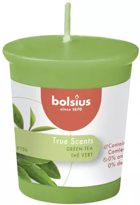 Bolsius geurkaars votive true scents green tea