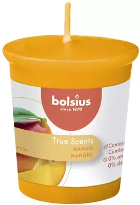 Bolsius geurkaars votive true scents mango