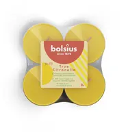 Bolsius geurtheelicht maxi true citronella 8 stuks