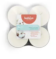 Bolsius geurtheelicht maxi true scents fresh cotton 8 stuks - afbeelding 1