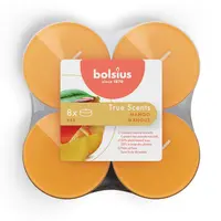 Bolsius geurtheelicht maxi true scents mango 8 stuks - afbeelding 1