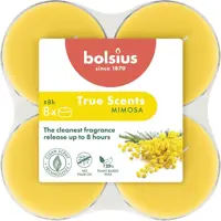 Bolsius geurtheelicht maxi true scents mimosa 8 stuks