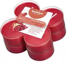 Bolsius geurtheelicht maxi true scents pomegranate 8 stuks - afbeelding 2