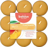 Bolsius geurtheelicht true scents mango 18 stuks