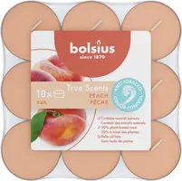 Bolsius geurtheelicht true scents peach 18 stuks - afbeelding 2