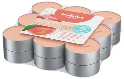 Bolsius geurtheelicht true scents peach 18 stuks - afbeelding 2