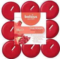 Bolsius geurtheelicht true scents pomegranate 18 stuks kopen?