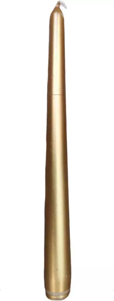 Bolsius gotische kaars 24.5cm goud