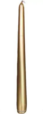 Bolsius gotische kaars 24.5cm goud