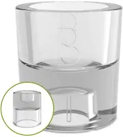 Bolsius kandelaar 2 in 1 rond glas 6.1x6.5cm transparant kopen?