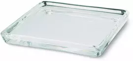 Bolsius onderzetter vierkant glas 10cm transparant