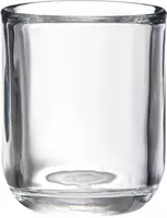Bolsius sparkle classic houder rond glas 7.1x8.7cm transparant kopen?