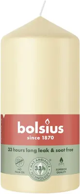 Bolsius stompkaars essentials 5.8x12cm oat beige