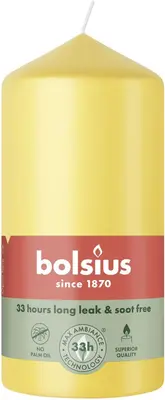 Bolsius stompkaars essentials 5.8x12cm sunny yellow