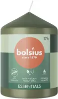 Bolsius stompkaars essentials 5.8x8cm fresh olive