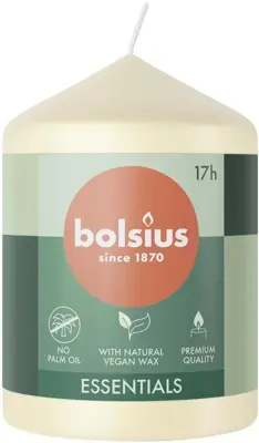 Bolsius stompkaars essentials 5.8x8cm soft pearl