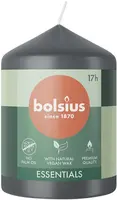 Bolsius stompkaars essentials 5.8x8cm stormy grey