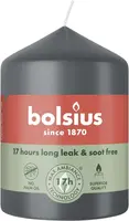 Bolsius stompkaars essentials 5.8x8cm stormy grey