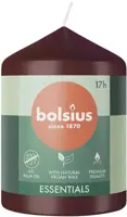 Bolsius stompkaars essentials 5.8x8cm velvet red