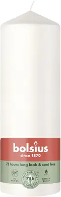Bolsius stompkaars essentials 6.8x20cm cloudy white