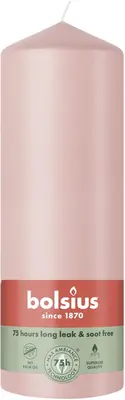 Bolsius stompkaars essentials 6.8x20cm misty pink