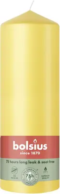 Bolsius stompkaars essentials 6.8x20cm sunny yellow