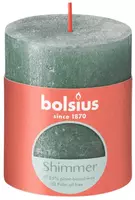 Bolsius stompkaars rustiek shimmer 6.8x8cm oxid blue kopen?