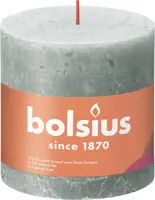 Bolsius stompkaars rustiek shine 10x10cm jade green kopen?