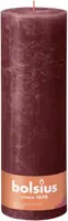 Bolsius stompkaars rustiek shine 10x30cm velvet red