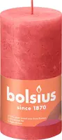 Bolsius stompkaars rustiek shine 6.8x13cm blossom pink