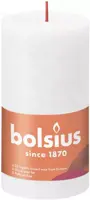 Bolsius stompkaars rustiek shine 6.8x13cm cloudy white