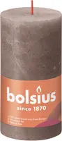 Bolsius stompkaars rustiek shine 6.8x13cm rustic taupe