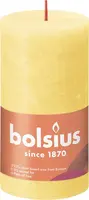 Bolsius stompkaars rustiek shine 6.8x13cm sunny yellow