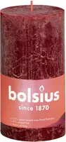 Bolsius stompkaars rustiek shine 6.8x13cm velvet red kopen?