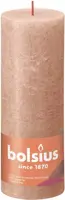 Bolsius stompkaars rustiek shine 6.8x19cm creamy caramel