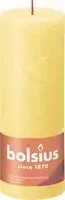 Bolsius stompkaars rustiek shine 6.8x19cm sunny yellow