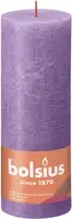 Bolsius stompkaars rustiek shine 6.8x19cm vibrant violet